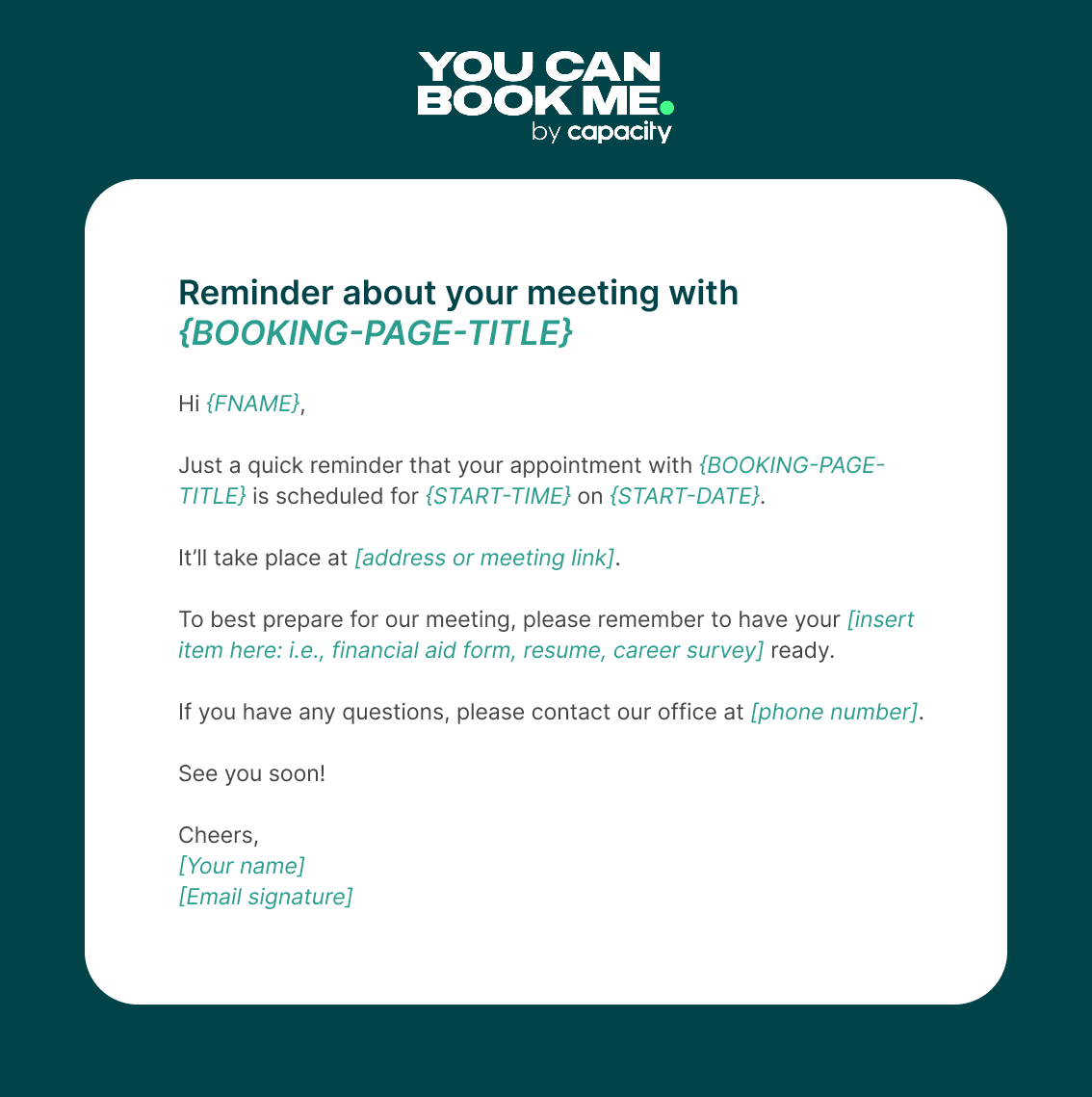 12 Meeting Reminder Email Templates That Will Reduce NoShows